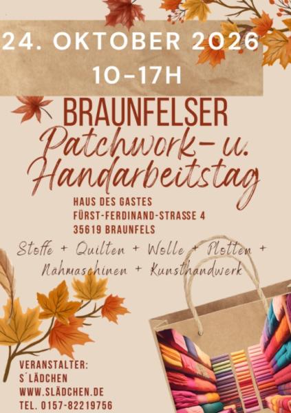 Patchwork- & Handarbeitstag Braunfels 24.10.26